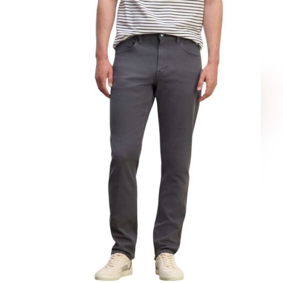 NWT Everlane The Stretch Twill 5-Pocket Pant Graphite Grey Size 34x32 - Picture 1 of 14